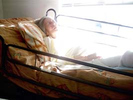 My mother, getting ready to jump off My mother, getting ready to jump off